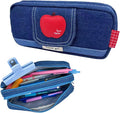 Haumei Canvas Pencil Case Large Capacity, Big Denim Pen Pouch by Unknown