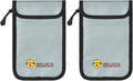 2 Pack Small Fireproof Bag, Fireproof Wallet Pouch, Non-itchy Waterproof Cash by Unknown