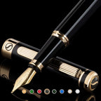 Scriveiner Personalized Black Fountain Pen - Image 8