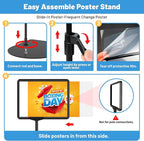 8Pack Sign Holder Stand for Display 8.5 x 11, Adjustable Poster Stand for Table - Image 4