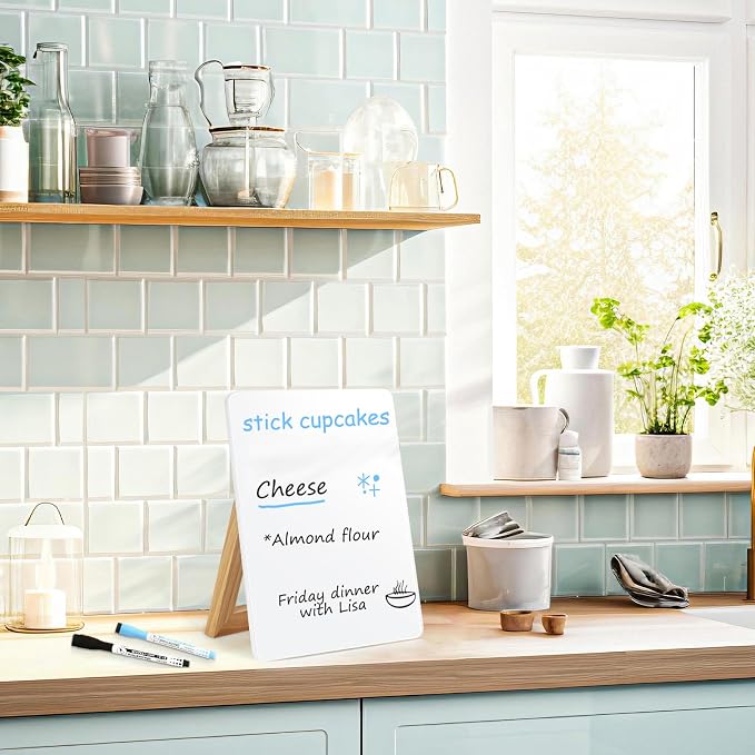 WALGLASS Desktop Glass White Board 11"x 8" - Image 6