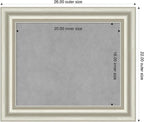 Amanti Art Silver Framed Magnetic Board 22x26 Small Vision Board - Image 2