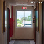 iSYFIX Exit Signs Stickers 2 Pack 12x4 Inch - Image 5
