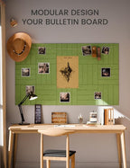 Fluxynara Felt Bulletin Board Tiles Large 48" x 36" Cork Board Alternative-6 - Image 5
