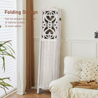 ALeesing 6 Panel Room Divider Fully Assembled, Carved Room Dividers and Folding - Image 4