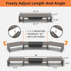 WESTREE Triple Dual Monitor Stand Riser, Monitor Stand - Image 6