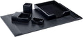 DACASSO Black Bonded Leather 5-Piece Desk Set by Dacasso
