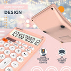 CATIGA 12 Digit Desktop Calculator Basic Desk Calculator - Image 6