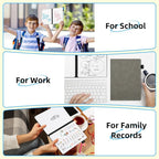 AGM Portable White Board Dry Erase Notebook, 8.4" x 6" Double Sided Folding - Image 8