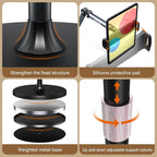 Tablet Floor Stand, 360° Rotation Tablet Holder, Compatible - Image 5