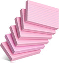 300 Count Index Cards 3 x 5 Inch Ruled Pink Index Cards, Flash Cards College by Nichela