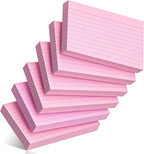 300 Count Index Cards 3 x 5 Inch Ruled Pink Index Cards, Flash Cards College by Nichela