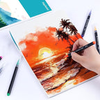 Hapikalor 12"x18" Large Watercolor Paper Pad, Art Supplies - Image 6