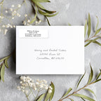 White Personalized Return Address Labels Without Dispenser - Image 3
