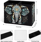 Famame Vintage Lotus Ethnic Elephant Pencil Holder - Image 4