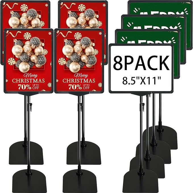ONCEMORE Sign Holder, 8.5 x 11 Inch Sign Stand by ONCEMORE