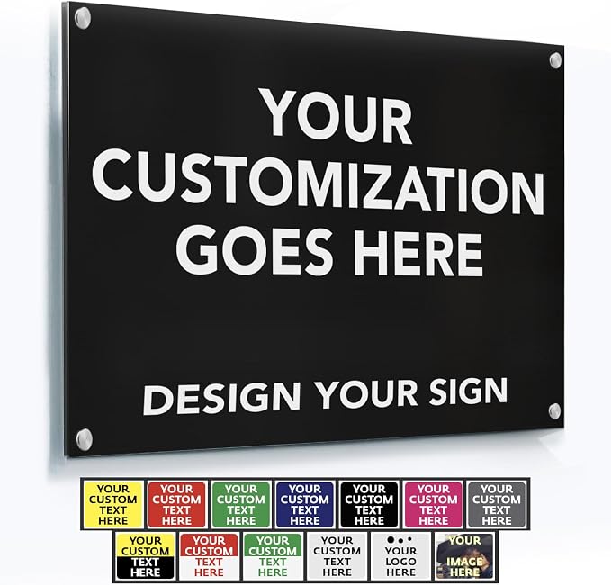 Custom Metal Business Signs, Personalized Aluminum Outdoor Signs by SpeedyOrders