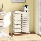 DORTALA 15-Drawer Rolling Storage Cart - Image 2
