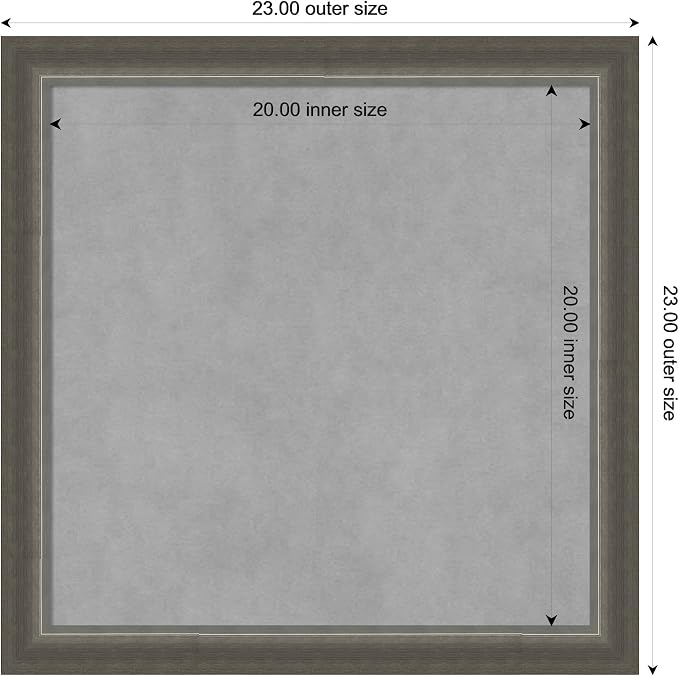 Amanti Art Silver Framed Magnetic Board 23x23 Medium Vision Board - Image 4