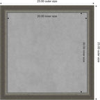 Amanti Art Silver Framed Magnetic Board 23x23 Medium Vision Board - Image 3