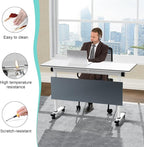 Conference Table, 55.1''Folding Conference Room Table - Image 6