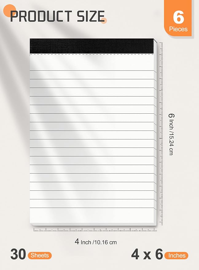 Small Notepads 4x6 for Office 6 Pack Pocket Note Pads 4x6 for Reminders and - Image 2