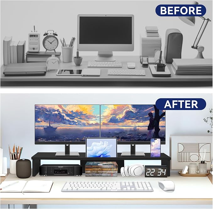 Qupui Dual Monitor Stand Riser - Image 4