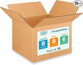 Small Moving & Shipping Boxes 8"L x 8"W x 6"H by IDLPackaging