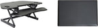 Rocelco 46" Height Adjustable Corner Standing Desk Converter by Rocelco
