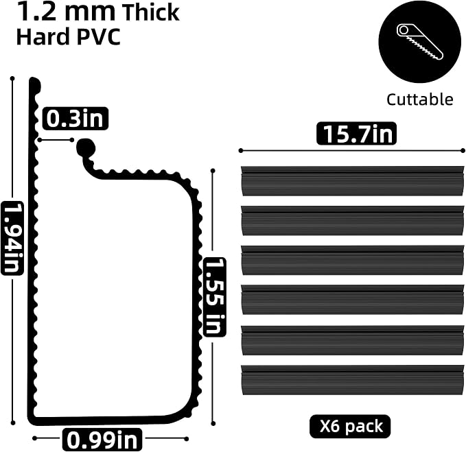 YECAYE 94.2in Cable Management, Cable Organizer, Adhesive Mount Cord Organizer - Image 3