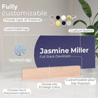 EGD Acrylic Desk Name Plate Personalized - Image 2