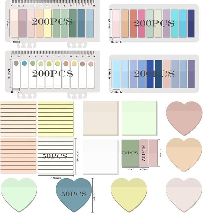 BAYTORY 1600 Sheets Transparent Sticky Notes - Image 2