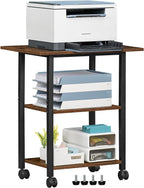 Lerliuo 3-Tier Printer Stand, Industrial Mobile Printer Table - Image 7