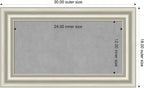 Amanti Art Silver Framed Magnetic Board 18x30 Small Vision Board - Image 2