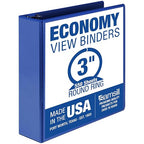 Samsill 3 Inch 3 Ring Binder, Made in USA, Economy Round Ring, 550 Sheet by Samsill
