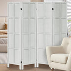 Leesinwing Wood Room Divider 4 Panel Folding Privacy Screen, Classic 5.6Ft by Leesinwing