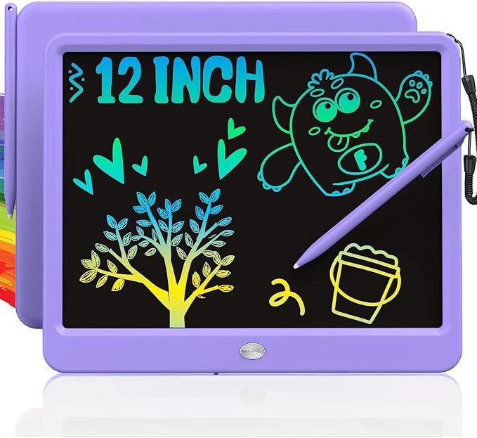 TEKFUN LCD Writing Tablet Doodle Board, 12inch Colorful Drawing Travel by TEKFUN
