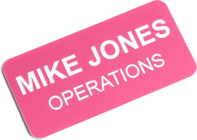 Custom Engraved Name Tag Badges – Personalized Identification by ProvidenceEngraving