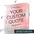 Personalized Gifts, Custom Quote Block Letter Board, Crystal-Clear Acrylic - Image 8