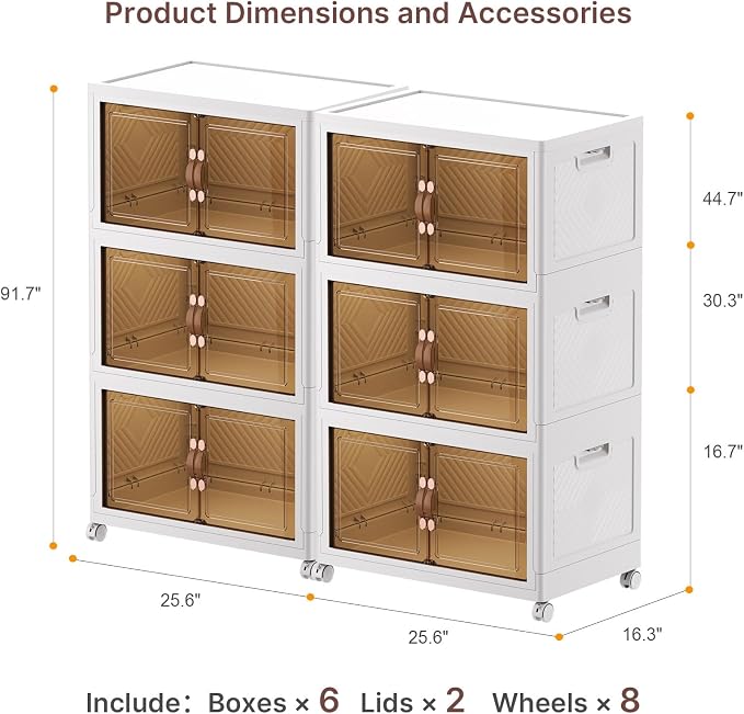 UAMFURI Extra Large Stackable Storage Bins - Image 8