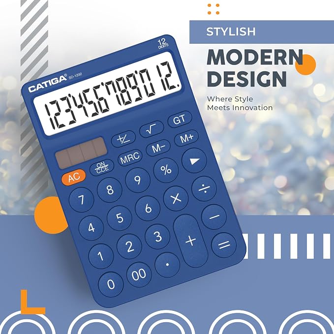 CATIGA 12 Digit Desktop Calculator Basic Desk Calculator - Image 7