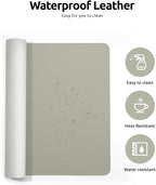 YSAGi Leather Desk Pad Protector, Office Desk Mat, Large Mouse Pad, Non-Slip PU - Image 4