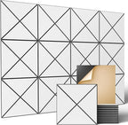 Sonicism 12 Pack X-Lined Acoustic Panels by Sonicism