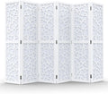 VINGLI 70'' H Room Divider, Non-Woven Fabric Privacy Screen, Indoor Partition by VINGLI