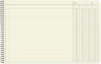 BookFactory Accounting Ledger Notebook/Large 4 Column Accounting Ledger - Image 3