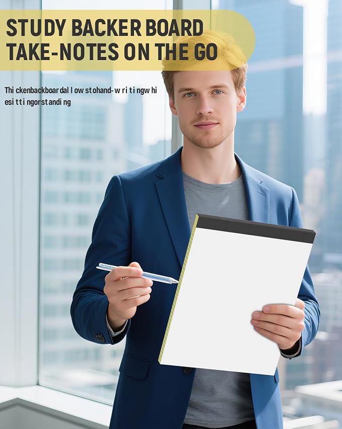 Legal Pads 8.5 x 11 College Ruled, 12 Pack Yellow Legal Note Pads 8.5 x 11 - Image 5