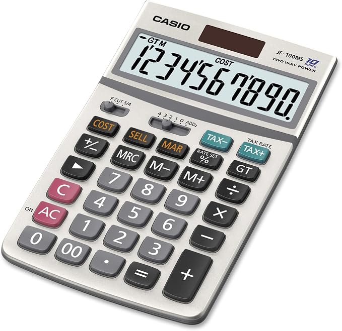 Casio Inc. JF-100BM Standard Function Calculator, 4 1/4 x 6 7/8 - Image 3