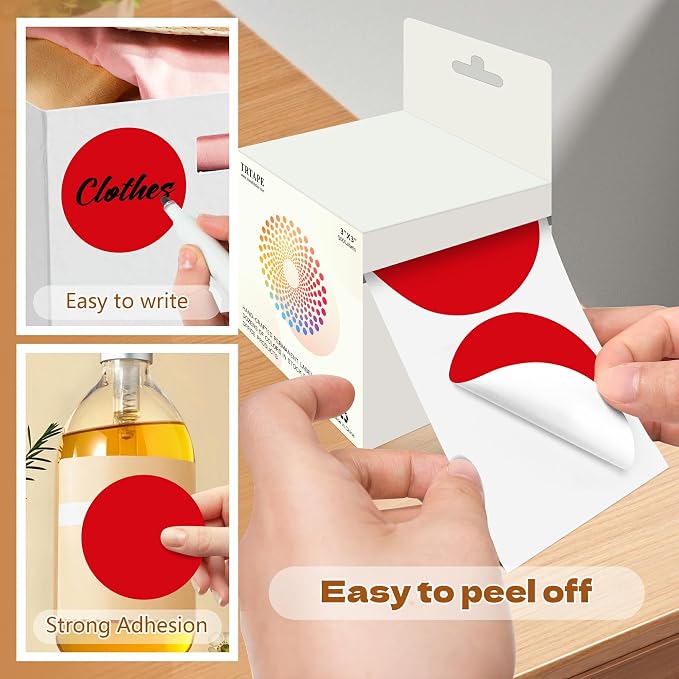 3 Inch Round Color Coding Labels - Image 4