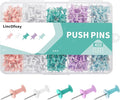 LincOficey 400pcs Push Pins, Colored Thumb Tacks by Unknown