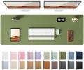YSAGi Leather Desk Pad Protector, Office Desk Mat, Large Mouse Pad, Non-Slip PU by YSAGi